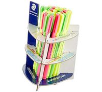 STAEDTLER 362 CA30. Rotuladores fluorescentes Triplus Textsurfer. Contenedor con 30 marcadores de colores variados