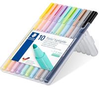 STAEDTLER 362 CSB10 ST, Marcador Fluorescente Triangular Delgado, Tamaño Único, Multicolor