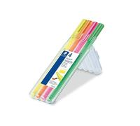 STAEDTLER 362 SB4 Triplus Highlighter, Line Width 1-4mm - Assorted Neon Colours