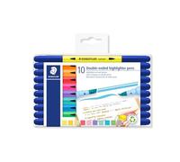 STAEDTLER 3620 TB10 - Rotulador con dos puntas (10 rotuladores de doble fibra)