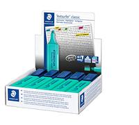 STAEDTLER 364-35 - Pack de 10 marcadores fluorescente, color turquesa