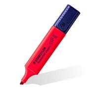 STAEDTLER 364 C-200 VE - Rotulador fluorescente Textsurfer Classic, Marcador de color rojo intenso, Caja de 10