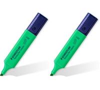 STAEDTLER 364 C550. Rotulador fluorescente Textsurfer Classic. Marcador de color verde pálido (Paquete de 2)