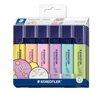 STAEDTLER 364 CC6 Textsurfer Classic - Subrayador (6 unidades), colores pastel surtidos