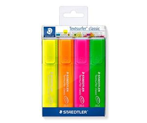 STAEDTLER 364PWP4 - Estuche con 4 Marcadores Fluorescentes