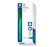 STAEDTLER 4230 M-5 - Bolígrafo retráctil (10 unidades), color verde