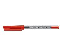 Staedtler 430M-2 - Bolígrafo de punta de bola (punta media de 1,0 mm, línea de 0,35mm, 10 unidades, tinta color rojo)