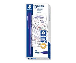STAEDTLER 432 35M-3 Rainbow Ballpoint Pen mediano, azul