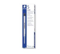 STAEDTLER 458 M-3 - Juego de 5 - Recambio para bolígrafos con tinta de color azul