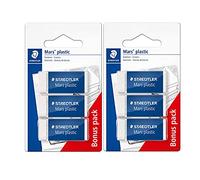 STAEDTLER 526 53 ABK3D - Goma de borrar (2 paquetes)