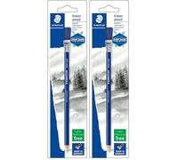 STAEDTLER 526 61BK-C. Lápiz de borrar con cepillo incluido. Blíster con un lápiz borrador. (Paquete de 2)
