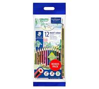 Staedtler 61 SET6 - Lápices de colores, caja con 12 unidades más lápiz y goma