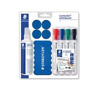 Staedtler 613 Lumocolor Juego de Marcadores para Pizarra Blanca Equipamiento Básico para Pizarras