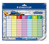 Staedtler 641 SP2 - Planificador de horas con marcador Lumocolor, correctable de borrado en seco, formato DIN A4, 1 unidad