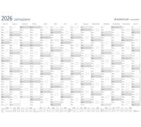 STAEDTLER 641 YP-1 DE Lumocolor calendario anual 2023, versión alemana, borrado en seco, tamaño DIN A1, incluye Lumocolor correctable, hecho de material plástico resistente