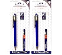 STAEDTLER 7775bkd25da portaminas graphite y 1 St Minas lata (HB) relleno con b de minas, diámetro de la Mina: 0,5 mm, color naranja, blíster (Paquete de 2)