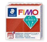 STAEDTLER 8010-27 FIMO Effect - Arcilla polimérica para modelar de secado al horno, color cobre metálico (pastilla 57 g.)