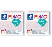 STAEDTLER 8010-270 FIMO Effect - Arcilla de modelado polimérica endurecida al horno, rosa botánica (1 bloque de 57 g) (Paquete de 2)