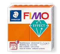 STAEDTLER 8010-41 FIMO Effect - Arcilla de modelado polimérica endurecida al horno, naranja metálico (1 bloque de 57 g)