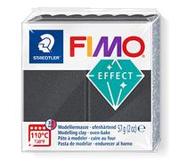 STAEDTLER 8010-91 FIMO Effect - Arcilla polimérica para modelar de secado al horno, color gris acero metálico (pastilla 57 g.)