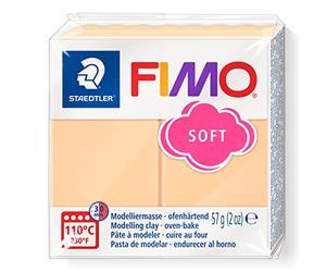 Staedtler 8020-405. Pasta para modelar de color melocotón pastel Fimo Effect. Caja con 1 pastilla de 57 gramos.