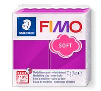 Staedtler 8020-61. Pasta para modelar de color púrpura Fimo Soft. Caja con 1 pastilla de 57 gramos.