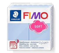 STAEDTLER 8020-T31 FIMO - Arcilla de modelado polimérica suave endurecida al horno, color azul serenidad (1 bloque de 57 g)