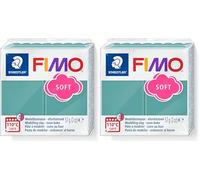 STAEDTLER 8020-T36 FIMO - Arcilla de modelado polimérica suave endurecida al horno - Ocean Wave (1 bloque de 57 g) (Paquete de 2)