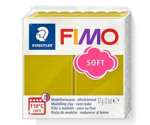 STAEDTLER 8020-T51 FIMO - Arcilla de modelado polimérica suave endurecida al horno, hierba de playa (1 bloque de 57 g)