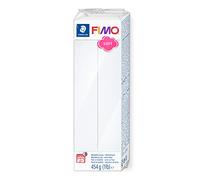 STAEDTLER 8021-0 ST Pasta para modelar de Color Blanco Fimo Soft. Caja con 1 Pastilla de 454 Gramos