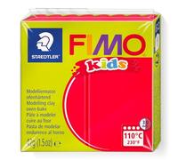 STAEDTLER 8030-2. Pasta para modelar Fimo Kids. Caja con 1 Pastilla de 42 Gramos de Color Rojo.