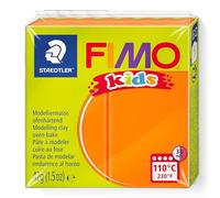 STAEDTLER 8030-4. Pasta para modelar Fimo Kids. Caja con 1 Pastilla de 42 Gramos de Color Naranja.