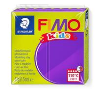 STAEDTLER 8030-6. Pasta para modelar Fimo Kids. Caja con 1 Pastilla de 42 Gramos de Color Lila.