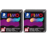 STAEDTLER 8040-61 ST Fimo Prof - Pasta para modelar (57 g), color violeta (Paquete de 2)
