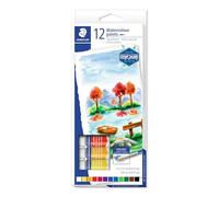 STAEDTLER 8880 C12 Design Journey, Caja con 12 pinturas acuarelas de colores variados