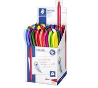 Staedtler Ball 4320 M expositor 50 bolígrafos de bola 1 mm colores surtidos