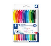 Staedtler Ball 4320 Set de bolígrafos triangulares de 1 mm surtidos | 10 unidades