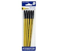 Staedtler Bl - 5 bolígrafos de bola Noris Stick negro, 5 unidades (paquete de 1)