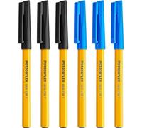 STAEDTLER Bolígrafos finos de 0,3 mm, 430 unidades, tinta negra y azul (6)