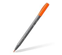 STAEDTLER Brush Pen Pigment Arts, color naranja, tinta pigmentada premium, punta de pincel para ancho de línea variable, resistente al agua, secado rápido, 10 rotuladores en estuche de cartón, 371-4