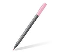 STAEDTLER Brush Pen Pigment Arts, color rosé claro, tinta pigmentada,punta de pincel para ancho de línea variable, resistente al agua, secado rápido, 10 rotuladores en estuche de cartón, 371-21