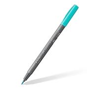 STAEDTLER Brush Pen Pigment Arts, color turquesa, pigmentos premium, punta de pincel para ancho de línea variable, resistente al agua, secado rápido, 10 rotuladores en estuche de cartón, 371-35