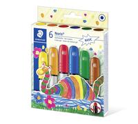 STAEDTLER 2390 C6 - Pack de 6 ceras, Colores básicos surtidos, Única