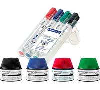 Staedtler de Tinta para Marcador Lumocolor Refill Station, 30 ML, 4 Stifte Komplettset