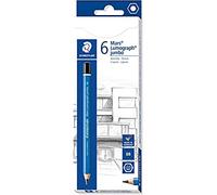 STAEDTLER Design Journey 100J-8B. Caja con 6 lápices jumbo de dureza 8B.