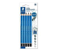 STAEDTLER Design Journey 100J-S BK5. Blister con 5 lápices jumbo de grafito y durezas variadas