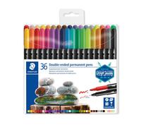 STAEDTLER 3187 Rotuladores doble punta - 36 colores, 0,5 & 3,0 mm