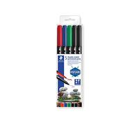 STAEDTLER Design Journey 3187 TB5. Rotuladores permanentes de doble punta. Caja con 5 marcadores de colores variados.