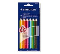 STAEDTLER Ergosoft 157 C12. Lápices de color triangulares. Caja con 12 unidades de colores variados