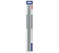 Staedtler Escala triangular de aluminio de ingeniero de 12 pulgadas (987M1834BK)